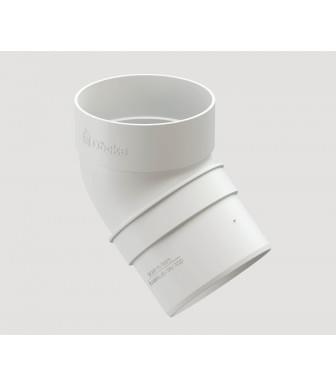 Колено 45° ПВХ Деке Standard Белый